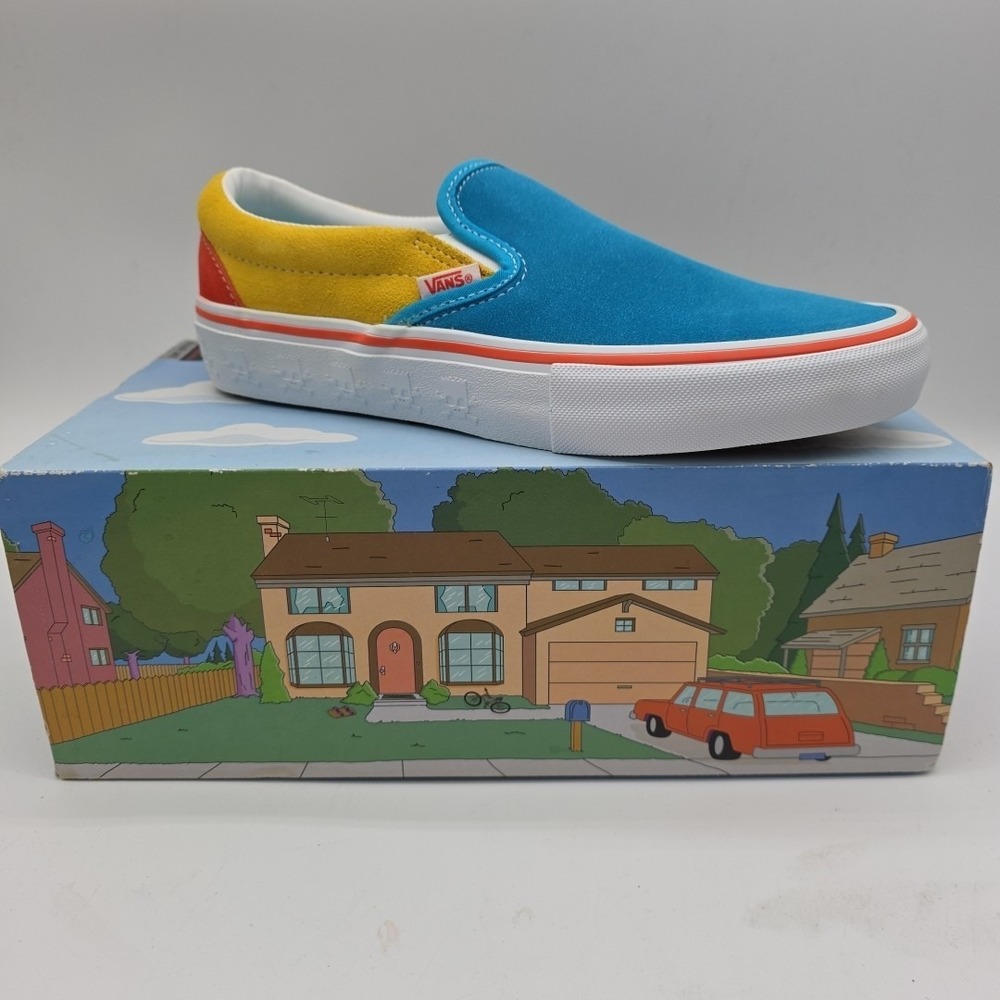 Vans x The Simpsons "Bart" Slip-On Pro Shoes Sneakers Men's 7.5 Women's 9